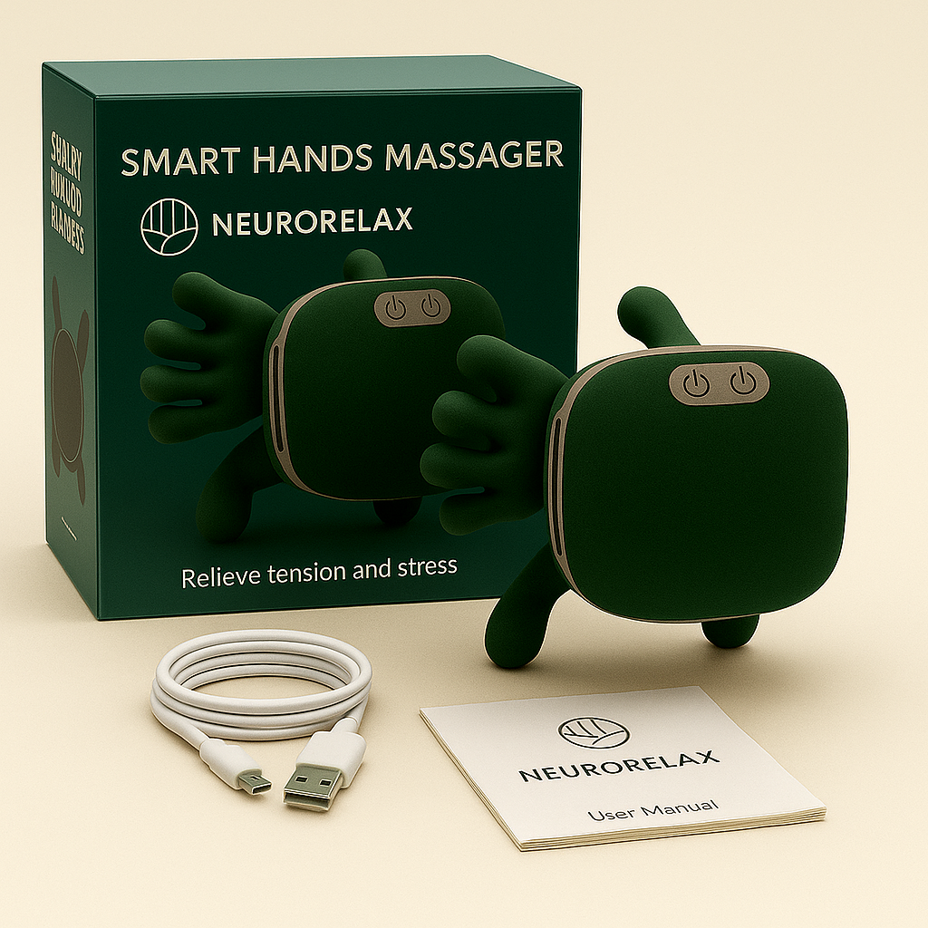 Master Hand Shoulder and Neck Massager, Heated Neck and Shoulder Massager Shiatsu-Style Neck Massage Relieve Pain