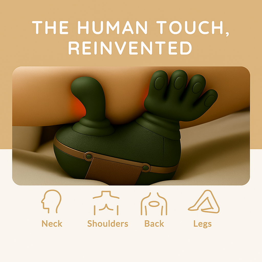 Master Hand Shoulder and Neck Massager, Heated Neck and Shoulder Massager Shiatsu-Style Neck Massage Relieve Pain